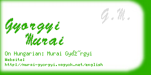 gyorgyi murai business card